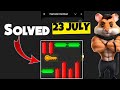23 july mini game puzzle hamster kombat solve | hamster kombat mini game