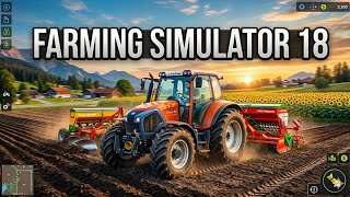 FS 18 Gameplay | Lindner Lintrac 90 Tractor Plowing Field, Fertilizing &amp; Sunflower Harvest