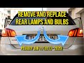 How to replace rear lamps and bulbs, Peugeot 308 T9 (2013 - 2020), Rear lamps hatchback