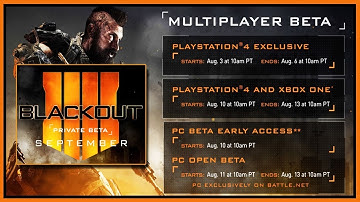 BLACK OPS 4 OFFICIAL BETA DATES! (Blackout Beta, Multiplayer Beta, Game Modes, Maps, and MORE!)