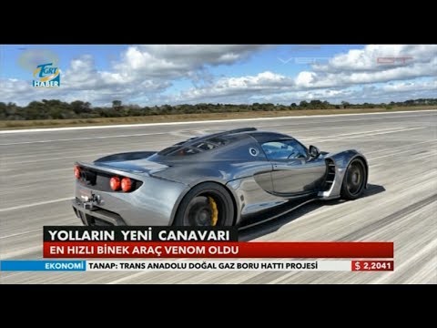 Dünyanın En Hızlı Otomobili Artık O: Venom GT (⏩ 435.31 km/h)