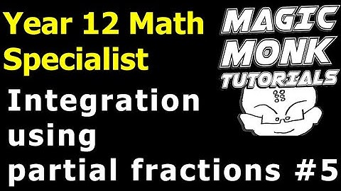 Antidifferentiation using partial fractions (Integration) part 5 - denominator with x^2