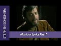 STEPHEN SONDHEIM Which Comes First The MUSIC OR LYRICS 1977 mp3