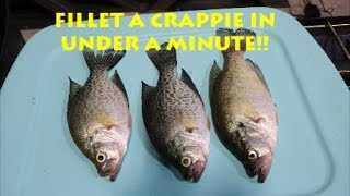 How To Fillet A Crappie (IN UNDER A MINUTE) by Rustbucket Revival 1,203 views 4 years ago 6 minutes, 41 seconds