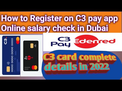 C3 card  activate krna | C3 pay app registration in 2022 | How to check salaruly online in Dubai