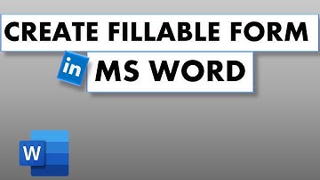 How to Create Fillable Form in Microsoft Word