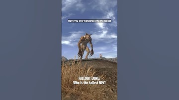 Who is the tallest character in Fallout? - Fallout Lore #shorts #fallout #falloutlore #gaming