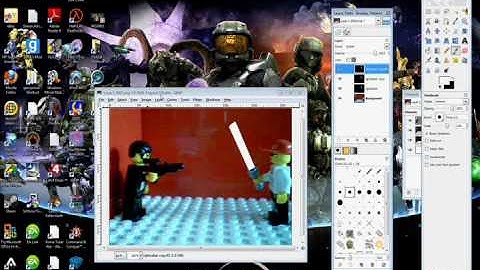 !how to make a lightsaber in gimp 2.6!
