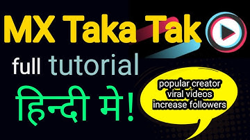 MX Taka Tak full tutorial in hindi | app like tiktok | MX taka tak | Techwarish