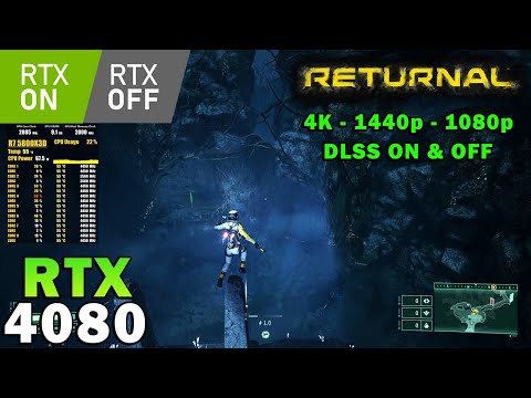 Returnal Ray Tracing ON & OFF | RTX 4080 | Ryzen 7 5800X3D | 4K - 1440p - 1080p | Epic Settings