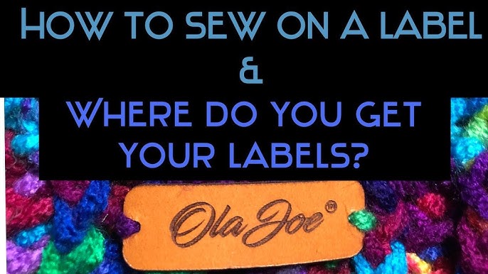 How To Sew Labels To Crochet & Knitting 