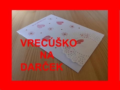 Video: Ako Vyrobiť Darčekovú Obálku
