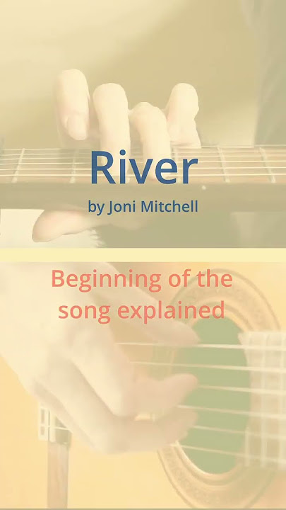 Fingerpicking guitar pattern explained for River - Joni Mitchell
