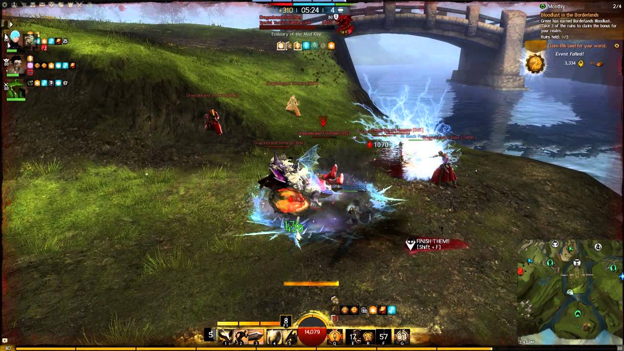 GW2 WvW Confusion Warrior Sword+Shield/Hammer YouTube