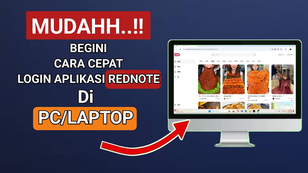 Cara buka Aplikasi RedNote di PC/Laptop - YouTube