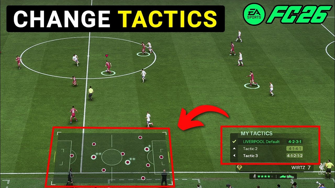 EA FC 26 — Как изменить тактику (2 способа)
