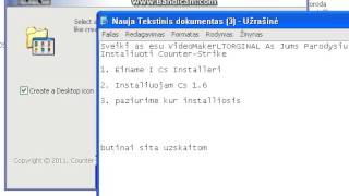 Tutorial How Install Counter-Strike 1.6 Ltu Kaip Installioti Cs Download Link