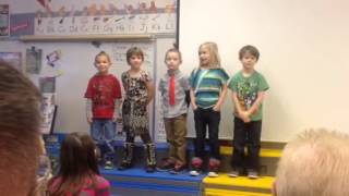 Aidan's Kindergarten Thanksgiving Performance