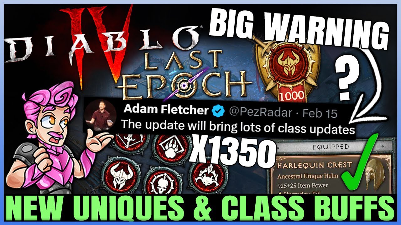 Diablo 4 - CONFIRMED: Class Buff Patch, x1350 Uber Unique Chance, New ...