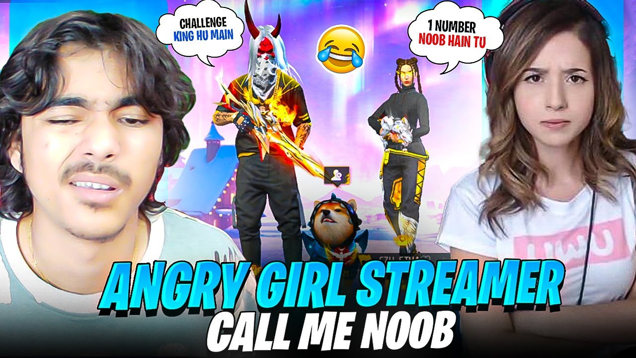 Cute Girl Streamer Call me Noob😡 She Challenge me For 1 vs 1 - Laka Gamer