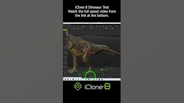 iClone 8 Dinosaur Test #iclone #tutorial #demo #dinosaur #3danimation #reallusion