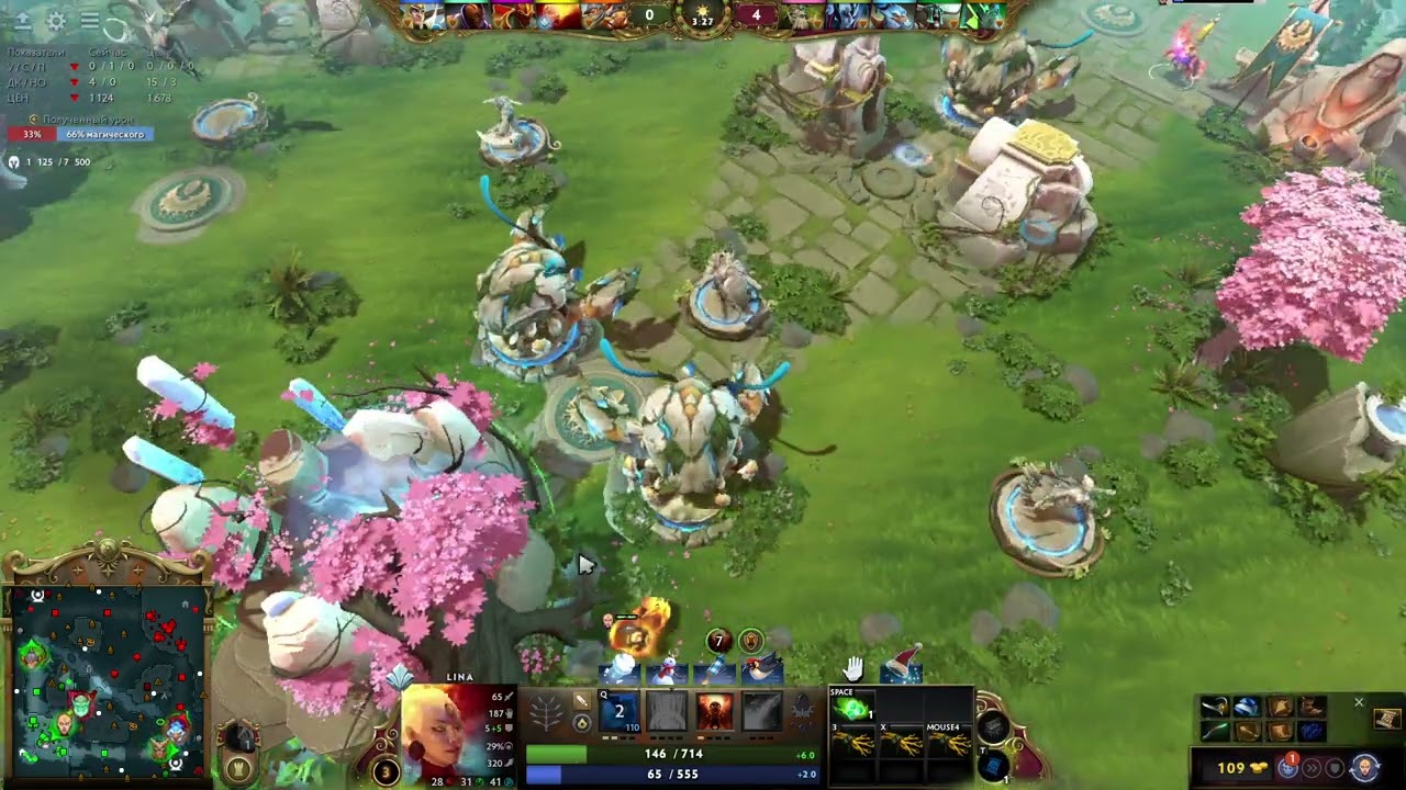 Dota2 Рекрут войны. Как унижают бывшего  Эншента на Лине.