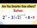 This exponential equation has a nice trick | Math Olympiad | Math Challenge