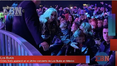 CRISTY SOLÍS apoyo a su esposo MARCO ANTONIO SOLÍS en el ultimo concierto de LOS BUKIS en México