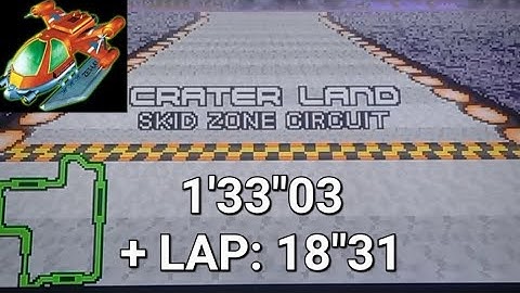 F-ZERO Maximum Velocity: Crater Land - Skid Zone Circuit with Jet Vermilion: 1