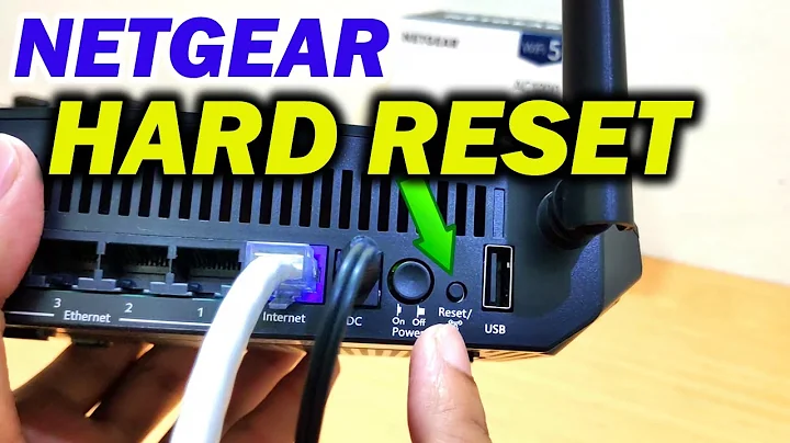 Reset/Restore Netgear R6120 AC1200 WiFi Router to Factory Default Settings