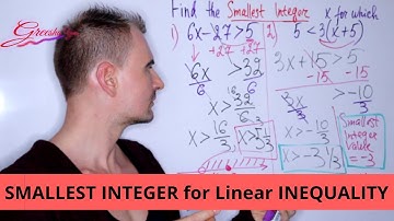 How to Find the SMALLEST INTEGER satisfying a LINEAR INEQUALITY?