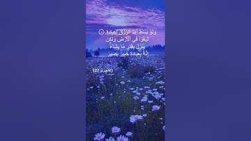 الآية 27 #سورة الشورى # Ash Shūra surah # وَلَوْ بَسَطَ اللَّهُ الرِّزْقَ لِعِبَادِهِ