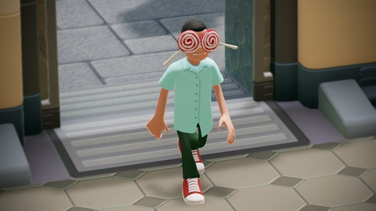 若者の目に飴がくっつく病気が流行っています気を付けましょう【Two Point Hospital】