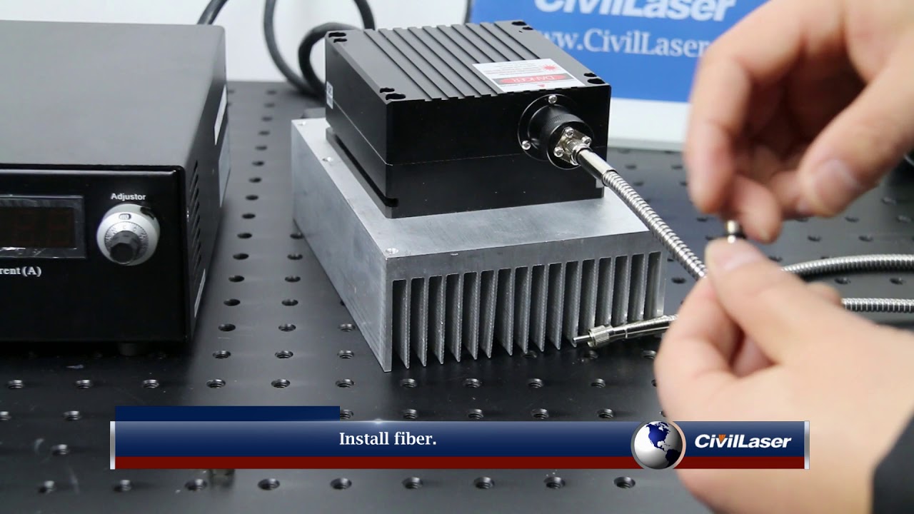 980nm 20W Fiber Coupled Laser - YouTube
