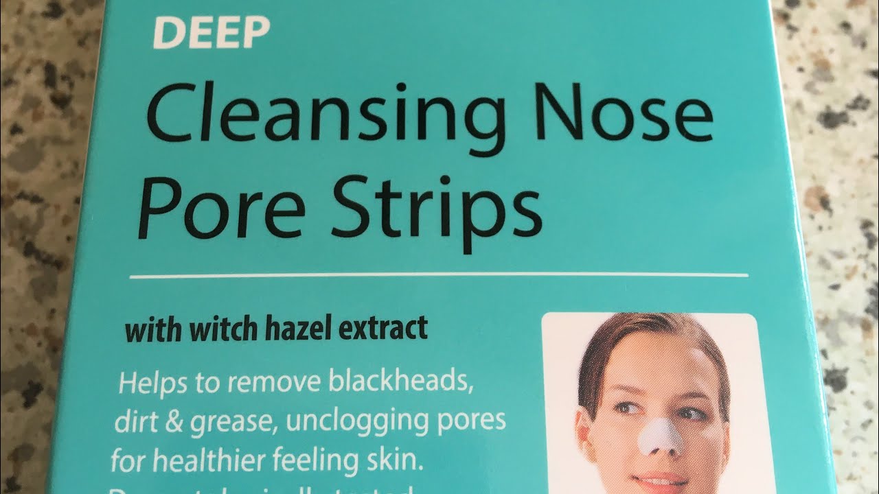 Beauty Formulas Cleansing Nose pore strip Try on Review YouTube