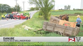 UPDATED: Amish Buggy Crash Hospitalizes 6-Year-Old, Kills Horse in Herkimer County