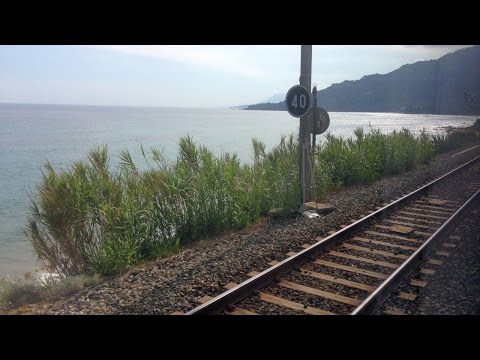 Railway Border between France and Italy at Ventimiglia