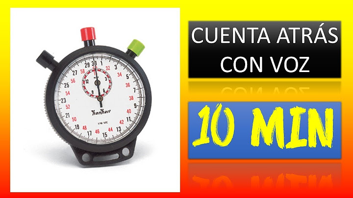 10 minutos con voz cuenta atrás temporizador
