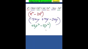 Algebraic Simplification #shorts #maths #liketerms