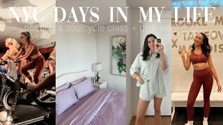 VLOG: NYC days in my life! first time riding podium! hosting a soul class, chill weekend in the city