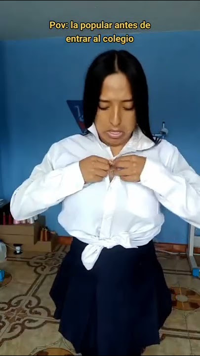 la popular antes de entrar al colegio 😂😂 #comedia #shots #humor #viral