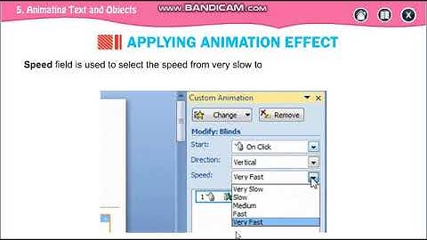 Std VI Lesson 5 Animation Text and Object in PowerPoint Part1