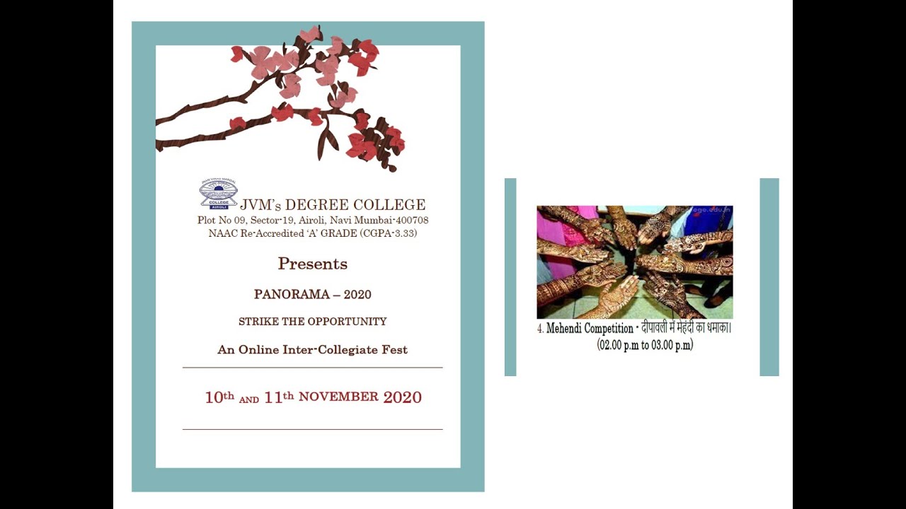 PANORAMA 2020 MEHENDI COMPETITION November 2020