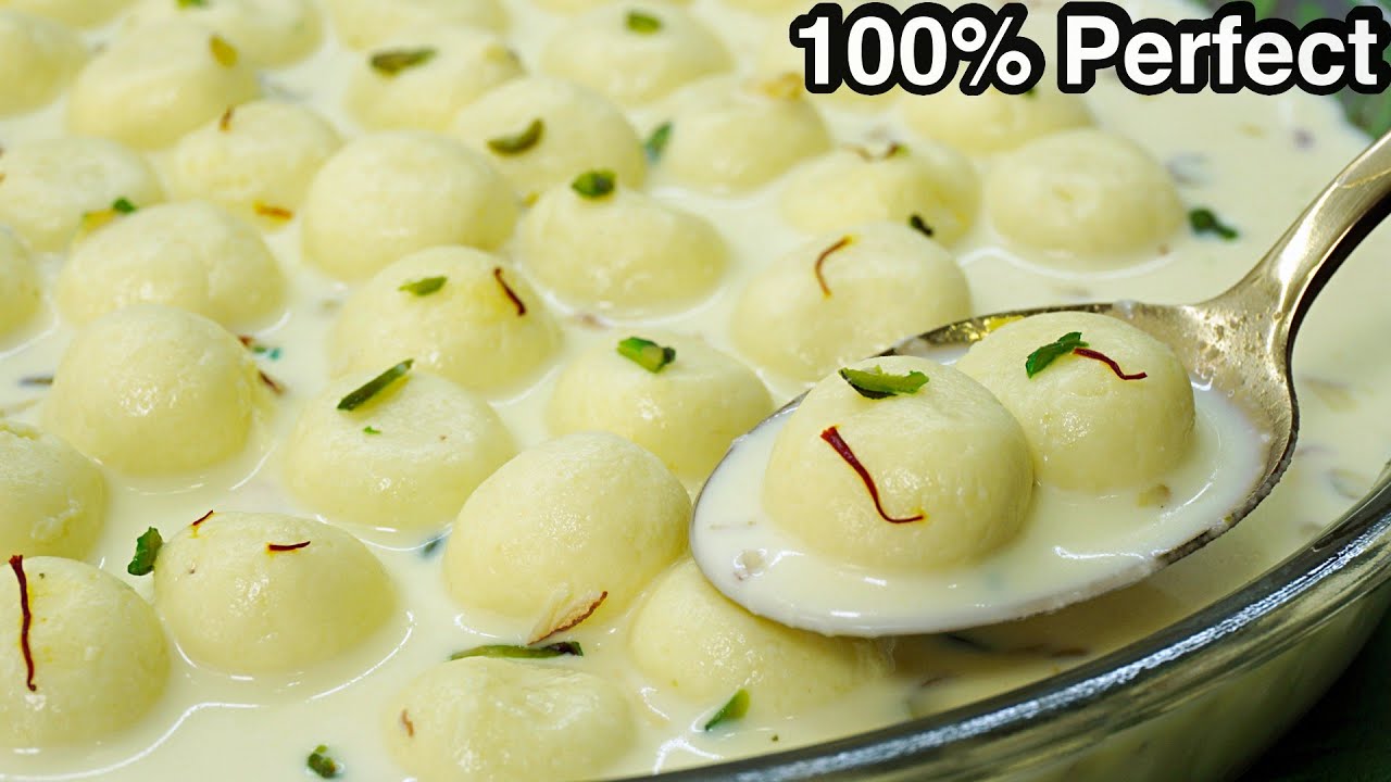 Spongy Angoori Rasmalai Recipe - 100% Perfect Chenna Rasmalai Recipe | Roshmalai Halwai | Kanak