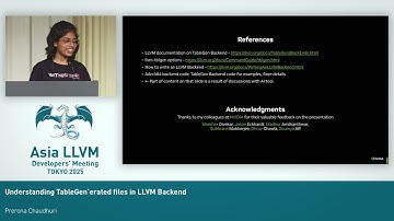 2025 AsiaLLVM - Understanding Tablegen generated files in LLVM Backend