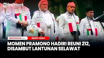 Momen Gubernur Pramono Anung Hadiri Reuni 212, Disambut Lantunan Selawat