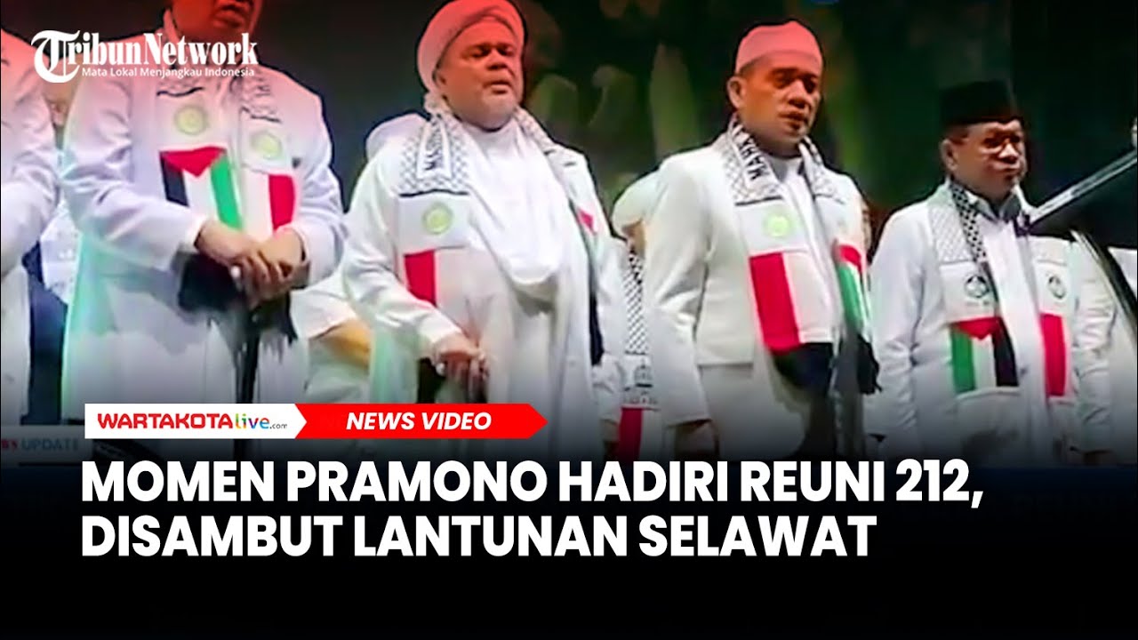 Momen Gubernur Pramono Anung Hadiri Reuni 212, Disambut Lantunan Selawat