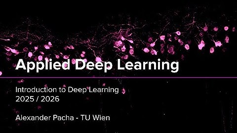 Applied Deep Learning 2025 - Lecture 1 - Introduction to Deep Learning
