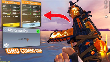 🤯 DID YOU USED NEW ATTACHMENT GRU COMBO GRIP WITH AK47  | 0 RECOIL ATTACHMENT OF AK47 GRU COMBO GRIP