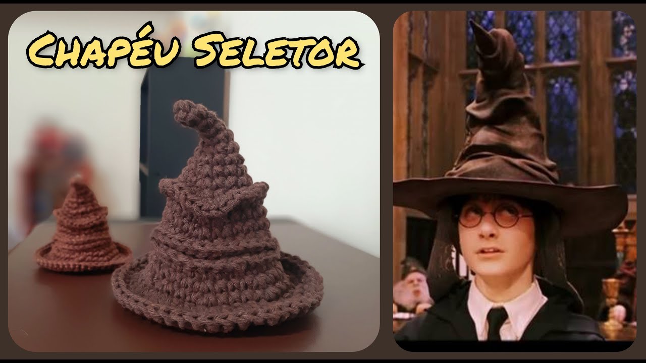 Chapéu Seletor Harry Potter Amigurumi #tiagoamigurumi #amigurumi #harrypotter